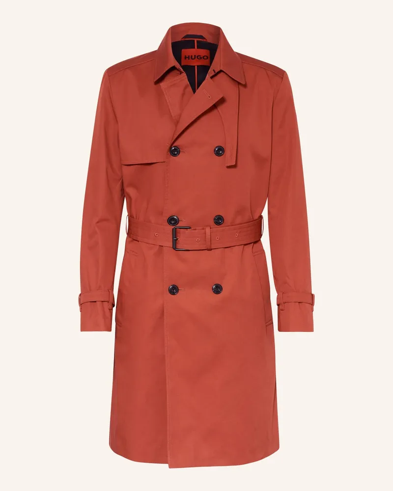 HUGO BOSS Trenchcoat MALUKS Rot