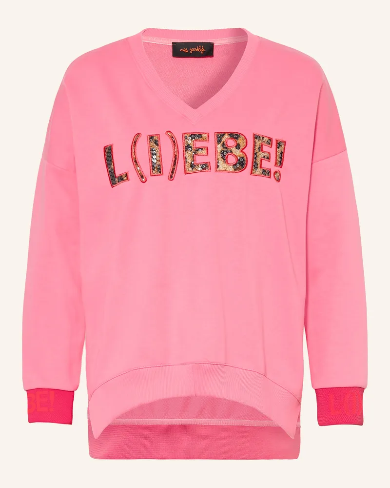 Miss Goodlife Sweatshirt Mit Pailletten pink Pink