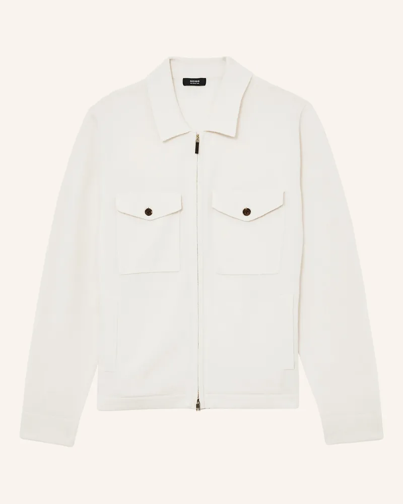 Reiss Strickjacke Dunstall weiss Creme