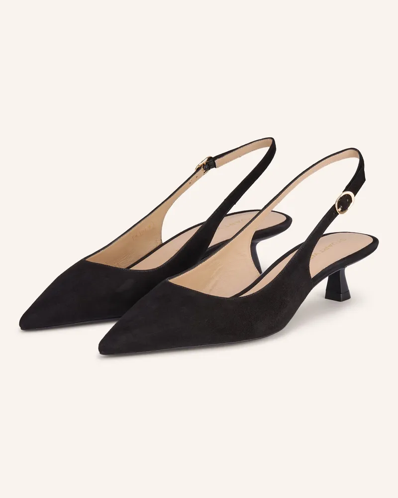 Stuart Weitzman Slingpumps SCULPT Schwarz