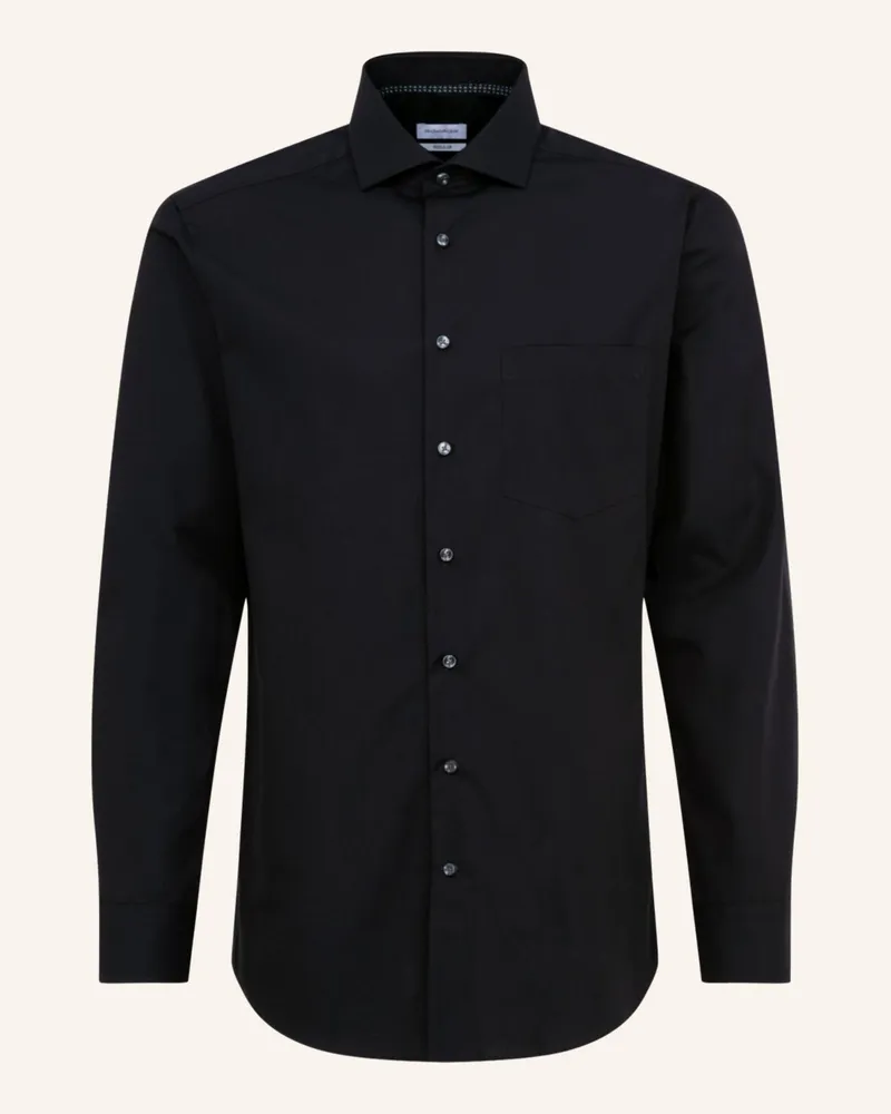 Seidensticker Business Hemd Regular Fit Schwarz