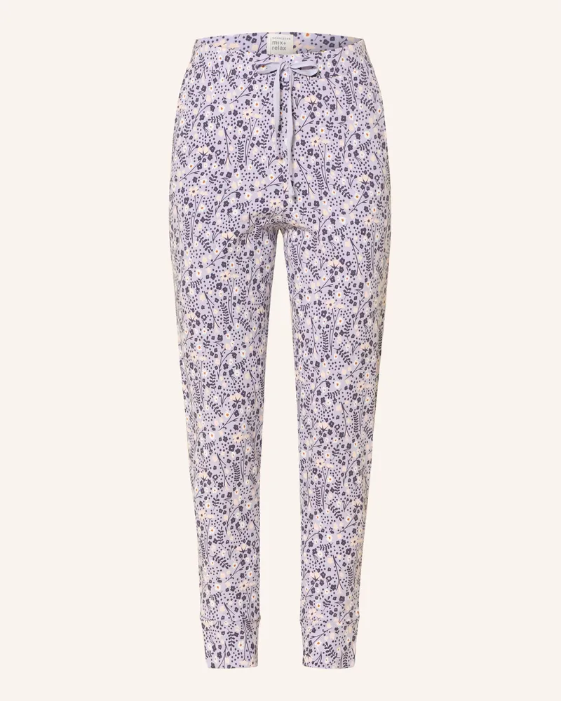 Schiesser Schlafhose MIX+RELAX Helllila