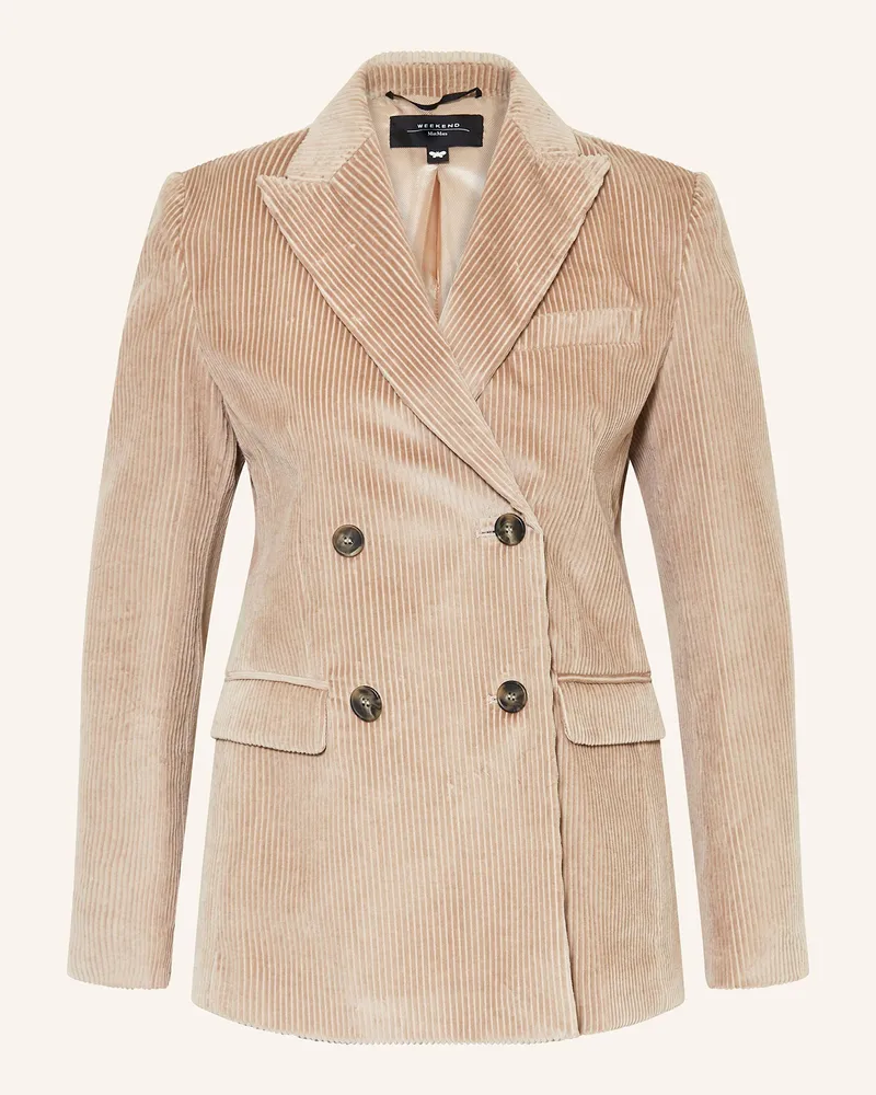 Max Mara Blazer KATANGA aus Cord Beige