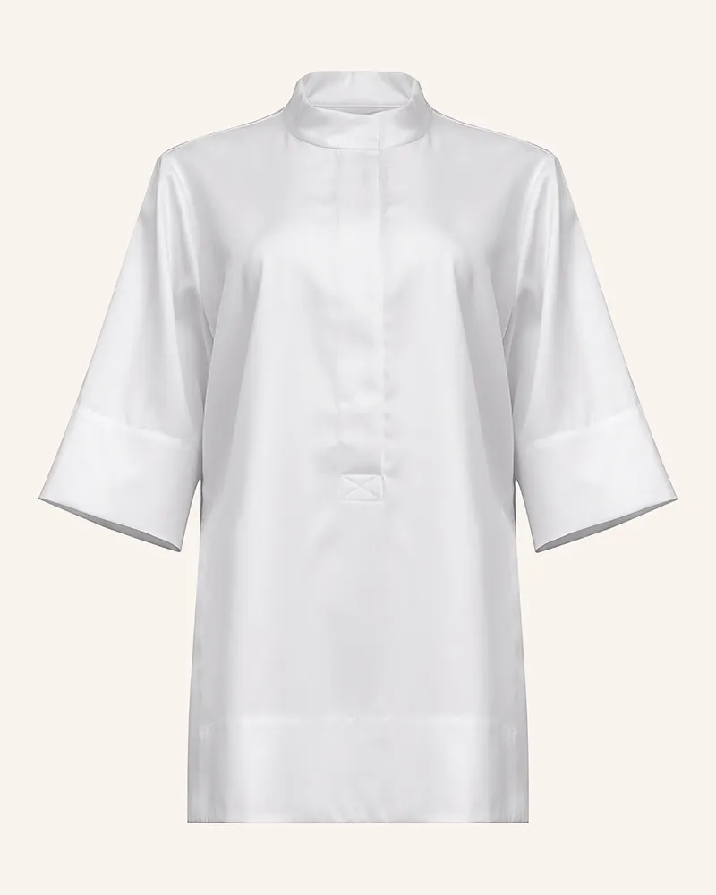 Helene Galwas Weite Tunikabluse Aus Festem Lyocell Ivolga weiss Weiss