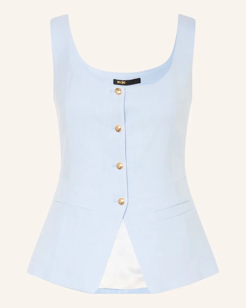 Maje Blazerweste blau Hellblau
