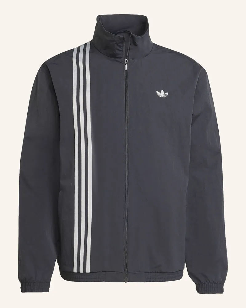adidas Firebird Front Stripes Original Jacke, Gewebt schwarz Schwarz