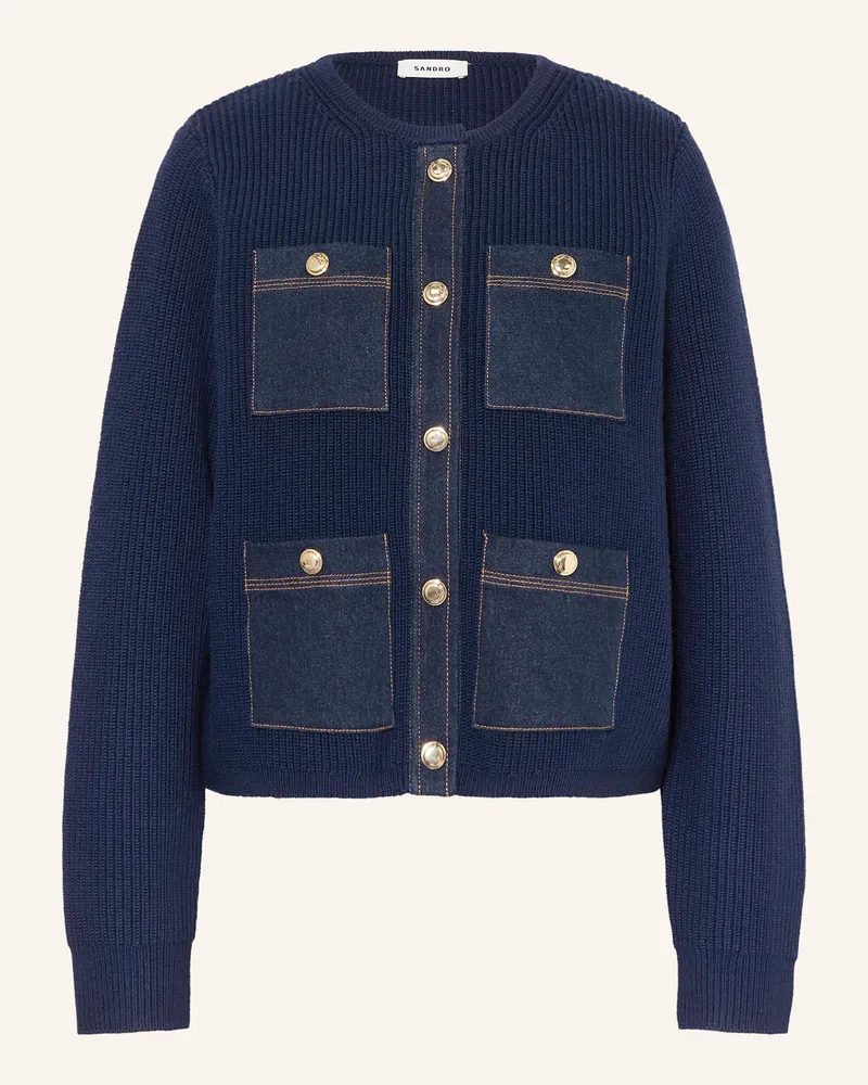 Sandro Strickjacke Dunkelblau