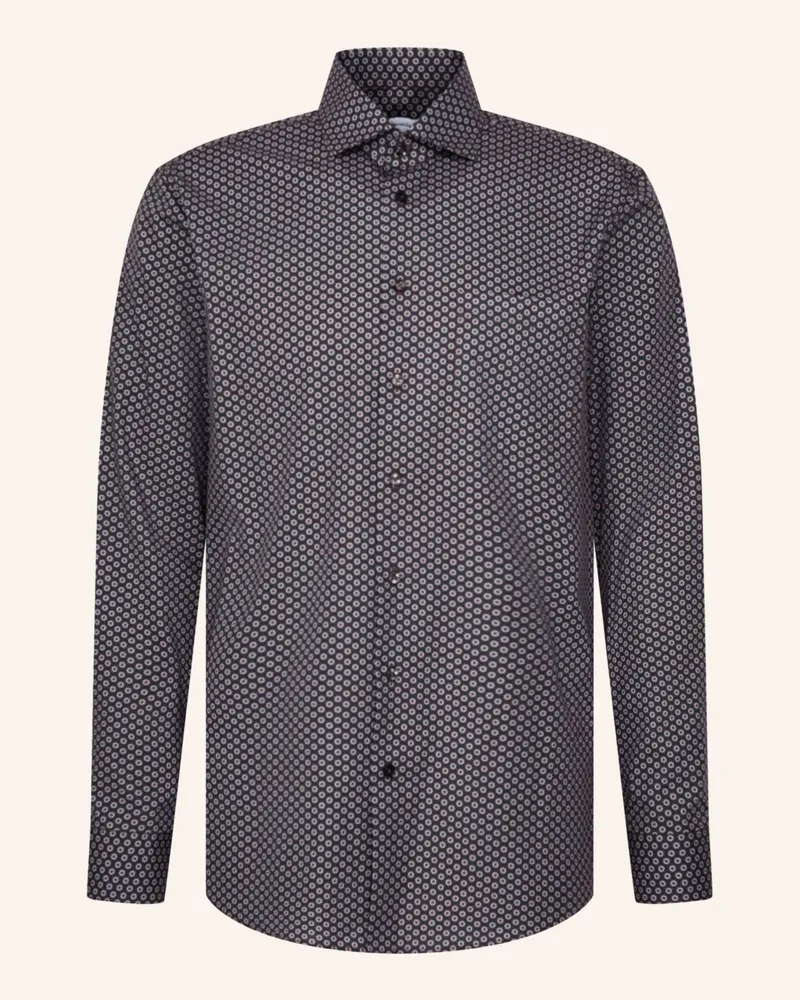 Seidensticker Business Hemd Regular Fit Braun