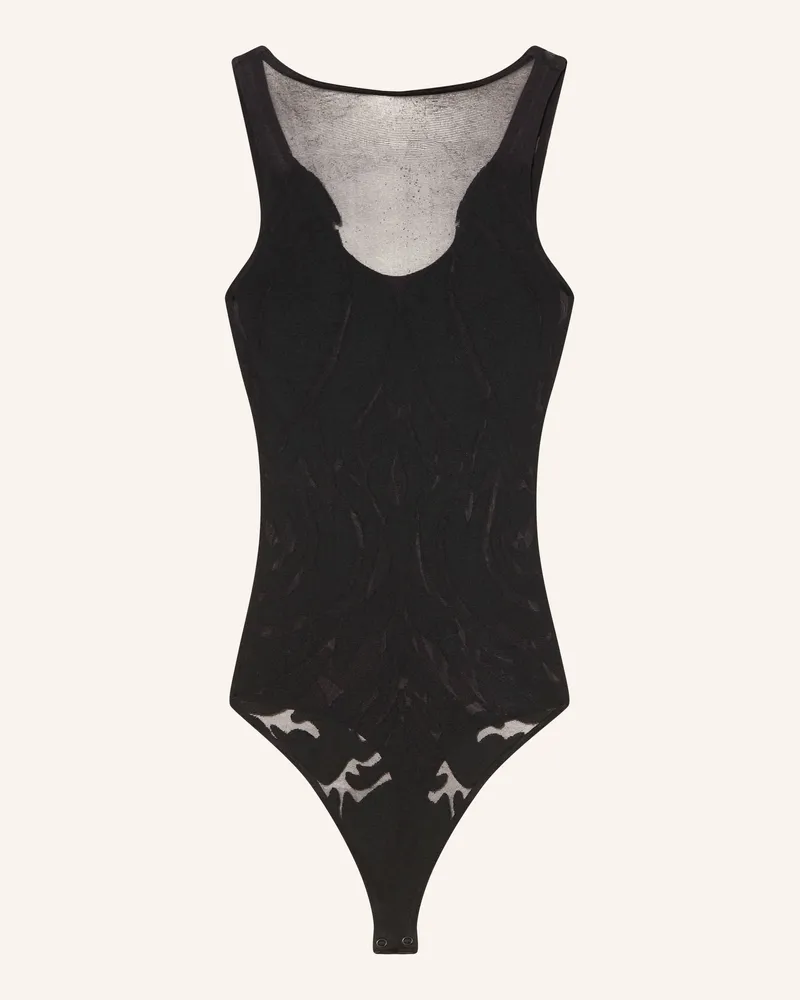 Wolford String-Body Rose Shadow schwarz Schwarz