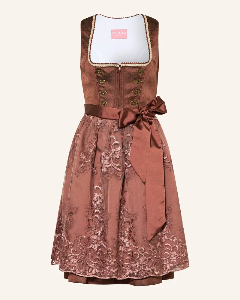 Krüger Dirndl Nevaeh rot Altrosa