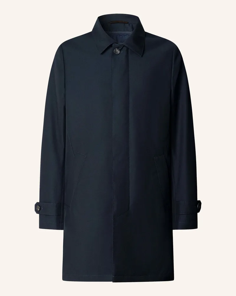 Hackett Stehkragenmantel Sr Mac W/Liner blau Dunkelblau