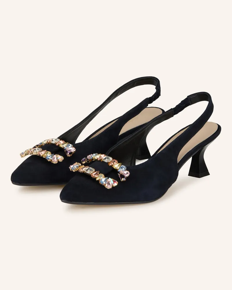 Darling Harbour Slingpumps mit Schmucksteinen Schwarz