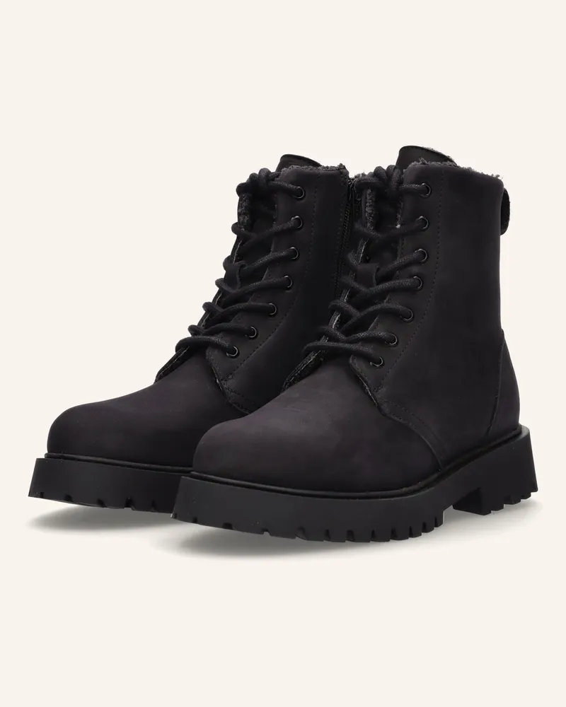 Apple of Eden Schnürstiefeletten Schwarz