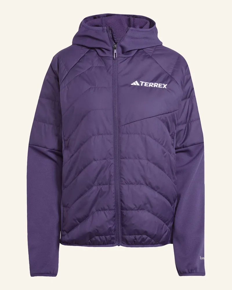 adidas TERREX MULTI CLIMAWARM ISOLIERENDE HYBRID-KAPUZENJACKE Lila
