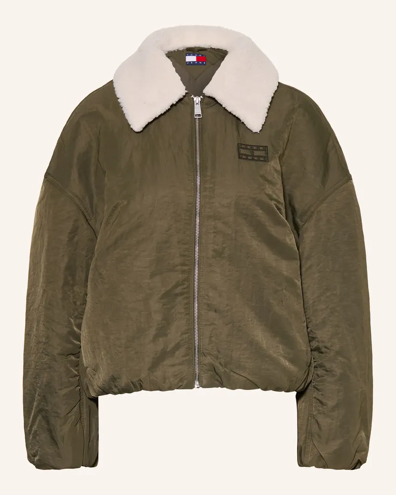Tommy Hilfiger Blouson Mit Abnehmbarem Kragen gruen Grün