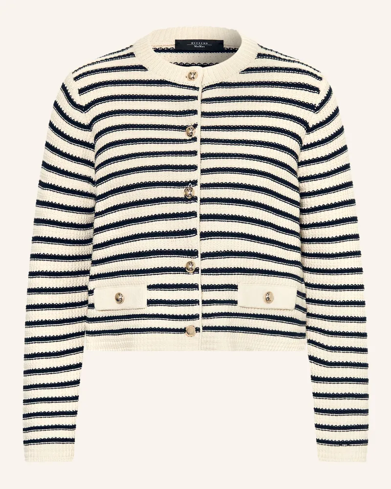 Max Mara Strickjacke Vodka weiss Creme