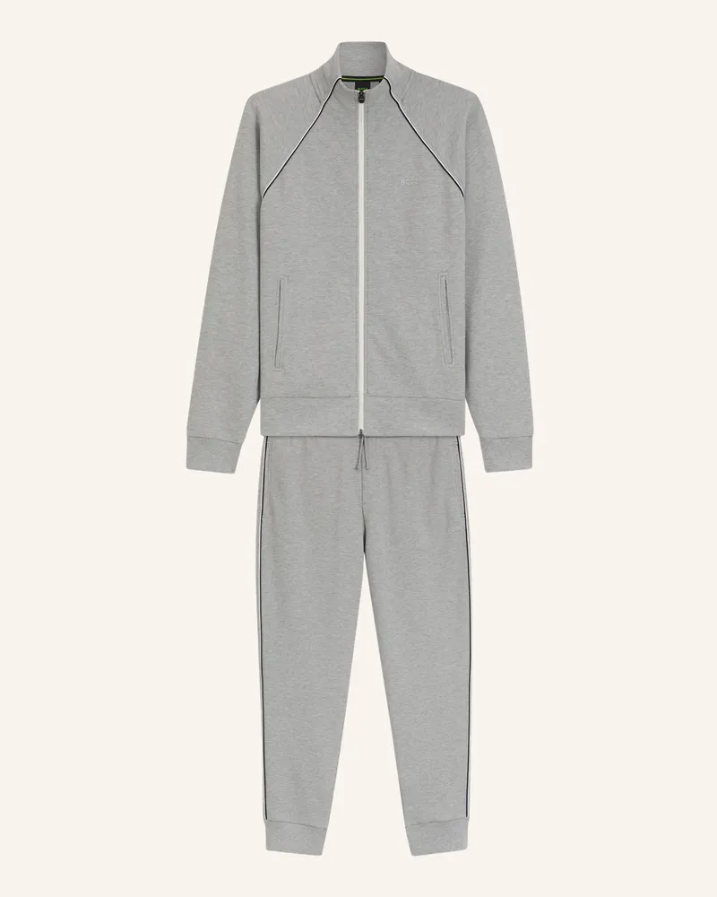 HUGO BOSS Sweatshirt SW_TRACKSUIT SET Regular Fit Silber