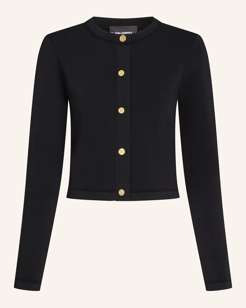 Karl Lagerfeld Strickjacke Schwarz