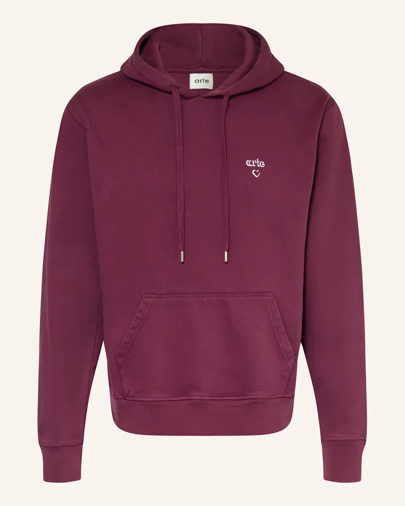 Arte Antwerp Hoodie Dunkelrot