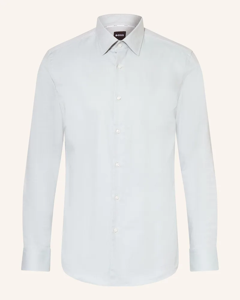 HUGO BOSS Hemd HANK Slim Fit Hellgrün