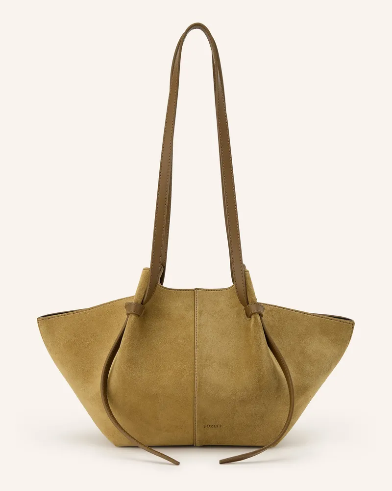 YUZEFI Schultertasche Mochi braun Oliv