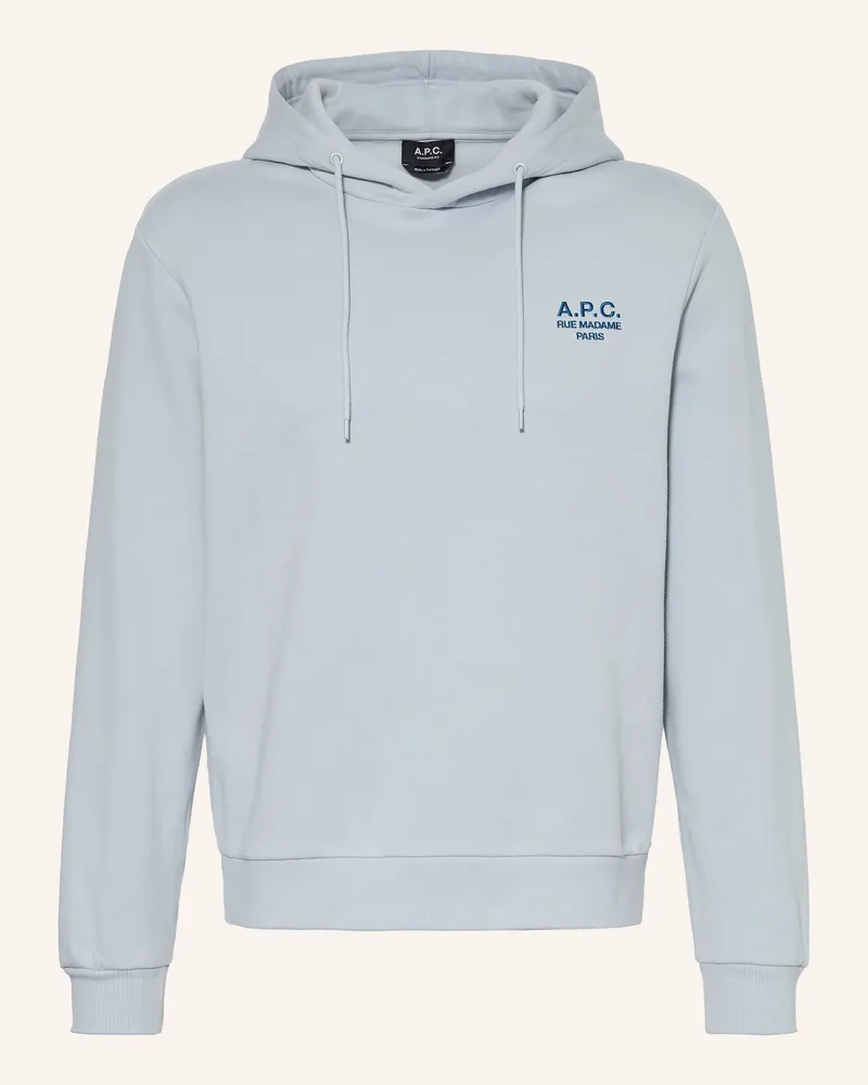 A.P.C. Hoodie blau Hellblau