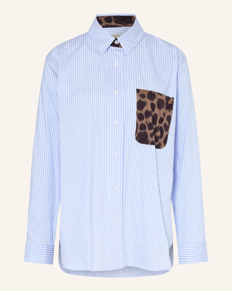 lilienfels Hemdbluse blau Hellblau
