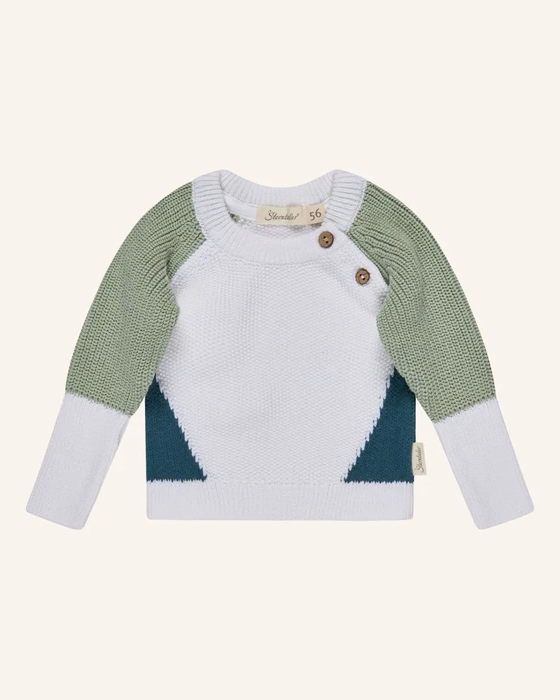 Sterntaler Strickpullover Colorblocking gruen Grün