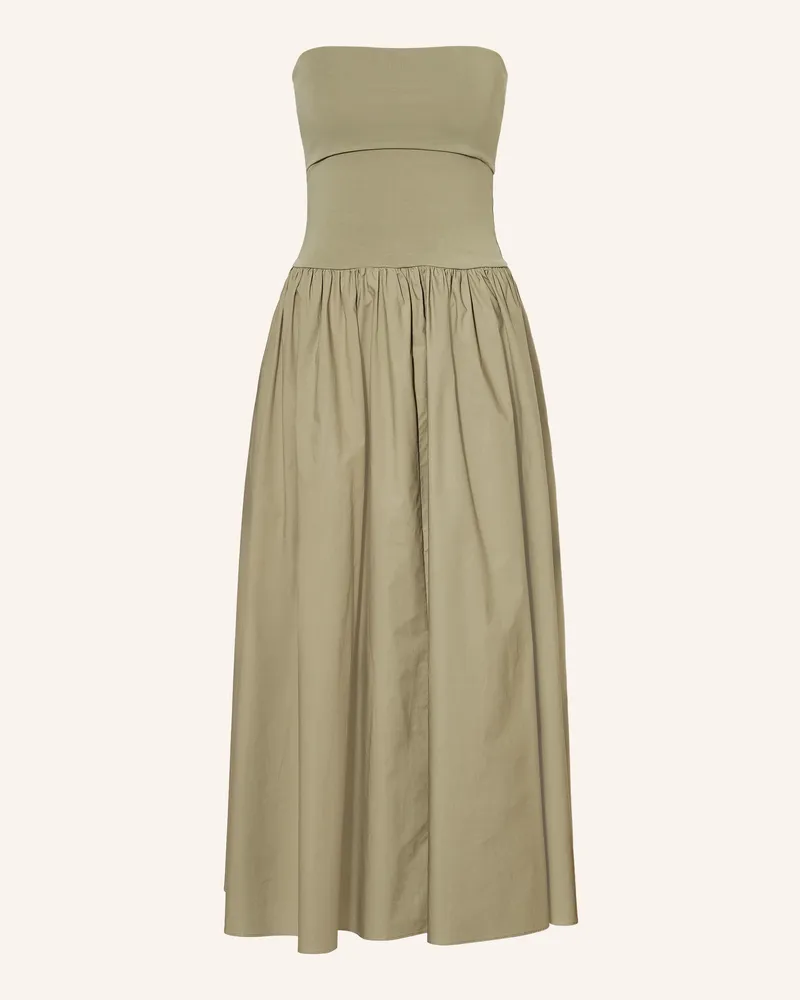 By Malene Birger Off-Shoulder-Kleid Marc gruen Oliv