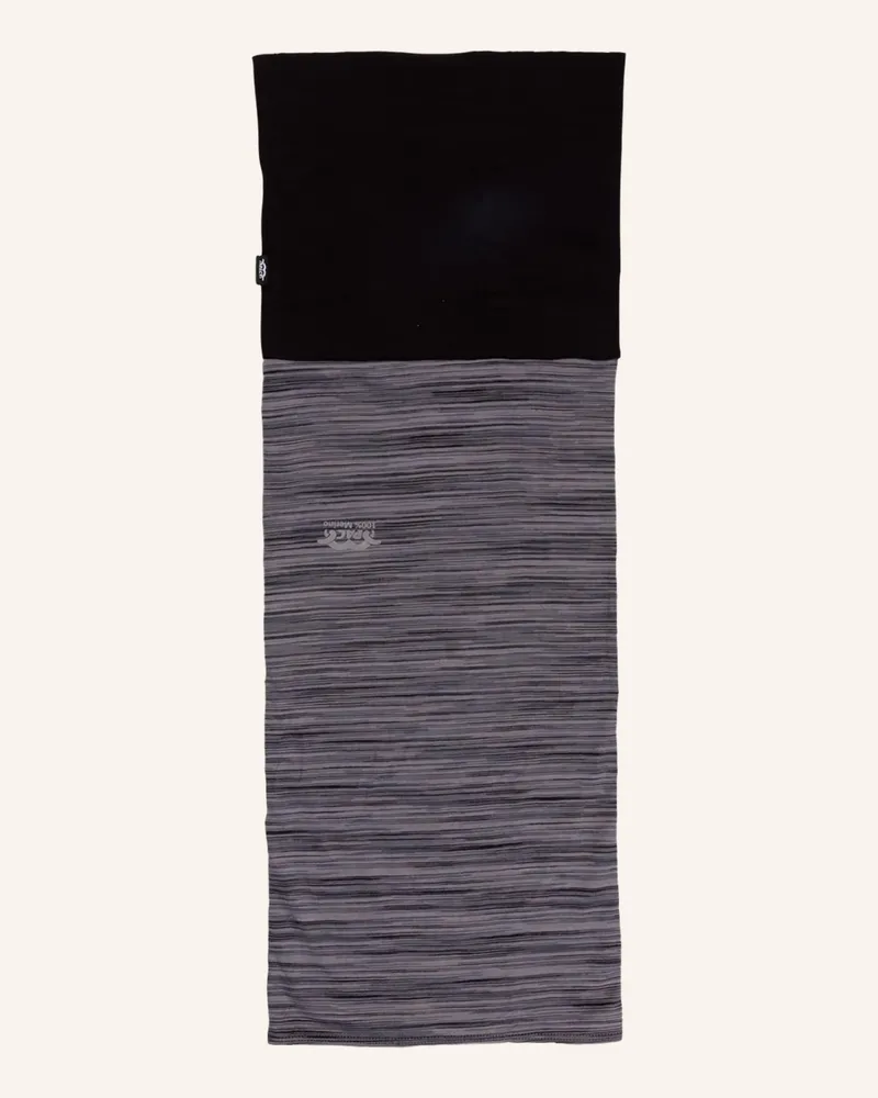 P.A.C. Multifunktionstuch MERINO FLEECE aus Merinowolle Schwarz