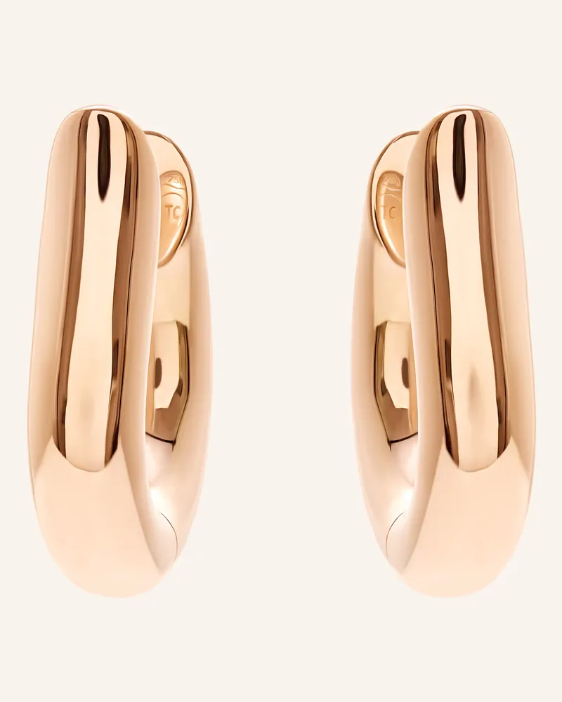TAMARA COMOLLI Ohrstecker Signature Ohrstecker Hoop Medium 18k Roségold 18k Roségold rosegold Roségold