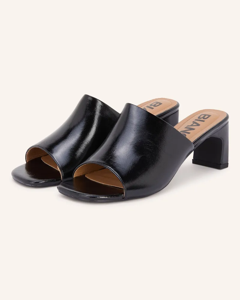 BIANCO. Mules BIADINA Schwarz