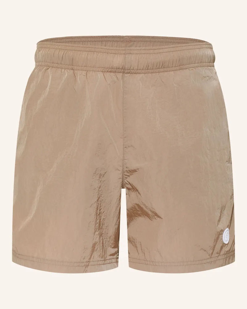 HUGO BOSS Badeshorts Jet braun Khaki