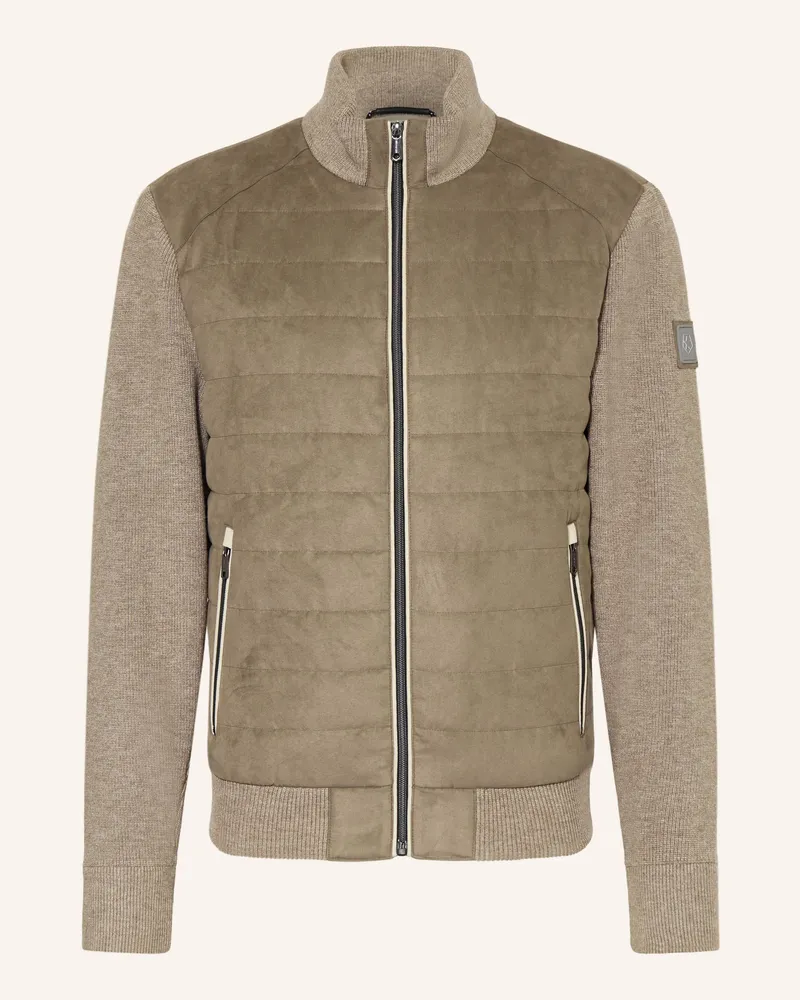 Milestone Blouson Msstanley Im Materialmix gruen Taupe