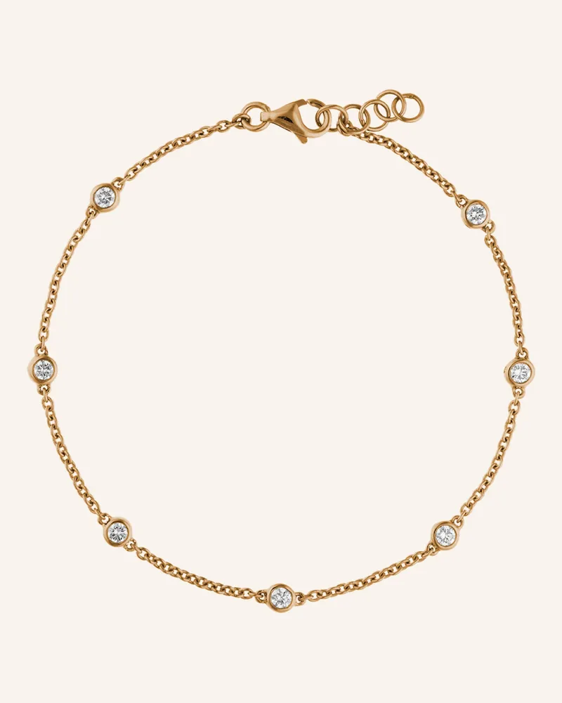 CADA Armband 7 DIAMOND Roségold