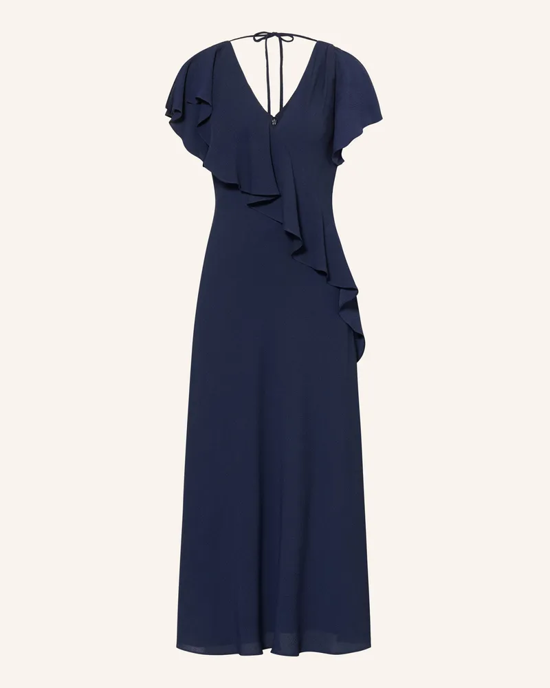 Phase Eight Kleid Mit Volants Cosette blau Dunkelblau