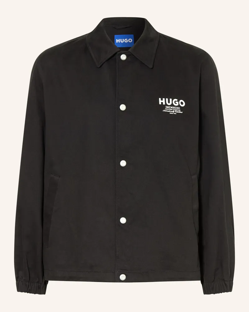 HUGO BOSS Overshirt Biyo schwarz Schwarz