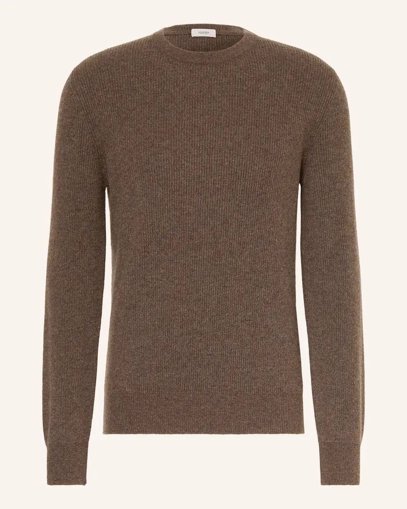 AGNONA Cashmere-Pullover braun Taupe