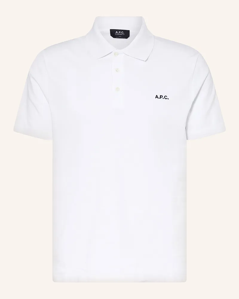A.P.C. Piqué-Poloshirt CARTER Weiss