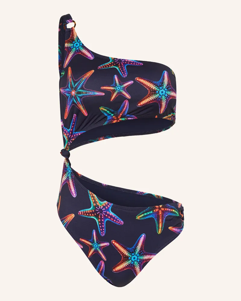 Vilebrequin One-Shoulder-Badeanzug DISCO STARS FLOE Dunkelblau