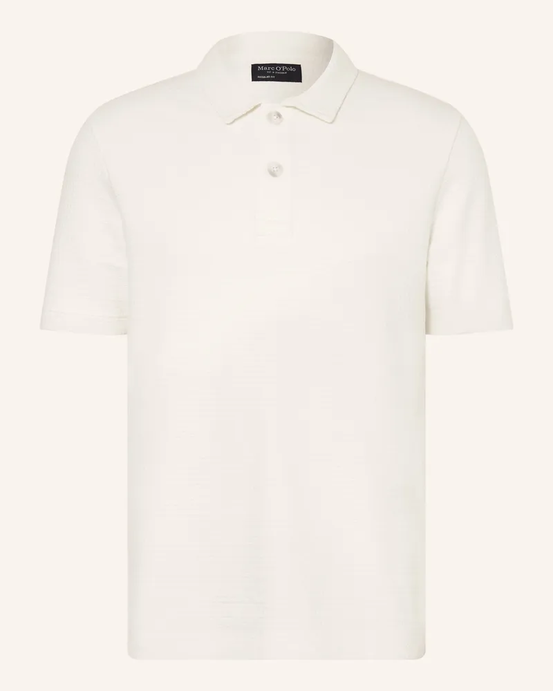 Marc O'Polo Jersey-Poloshirt Regular Fit weiss Weiss
