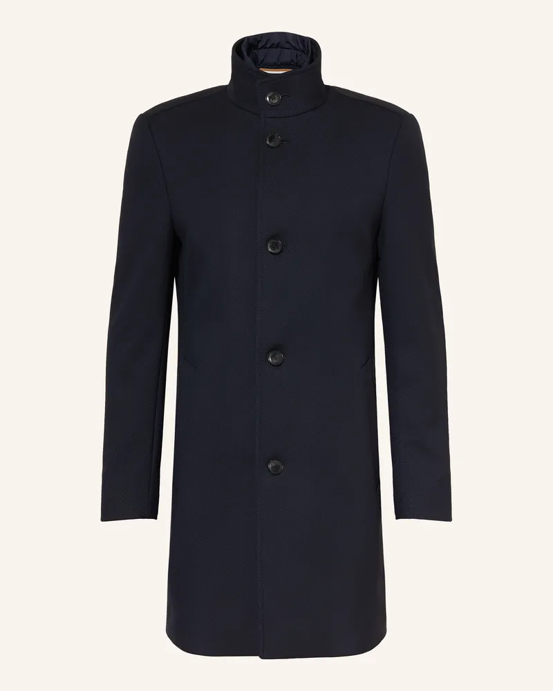 HUGO BOSS Mantel Hyde Mit Herausnehmbarer Blende blau Dunkelblau