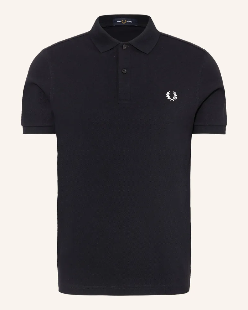 Fred Perry Piqué-Poloshirt Dunkelblau