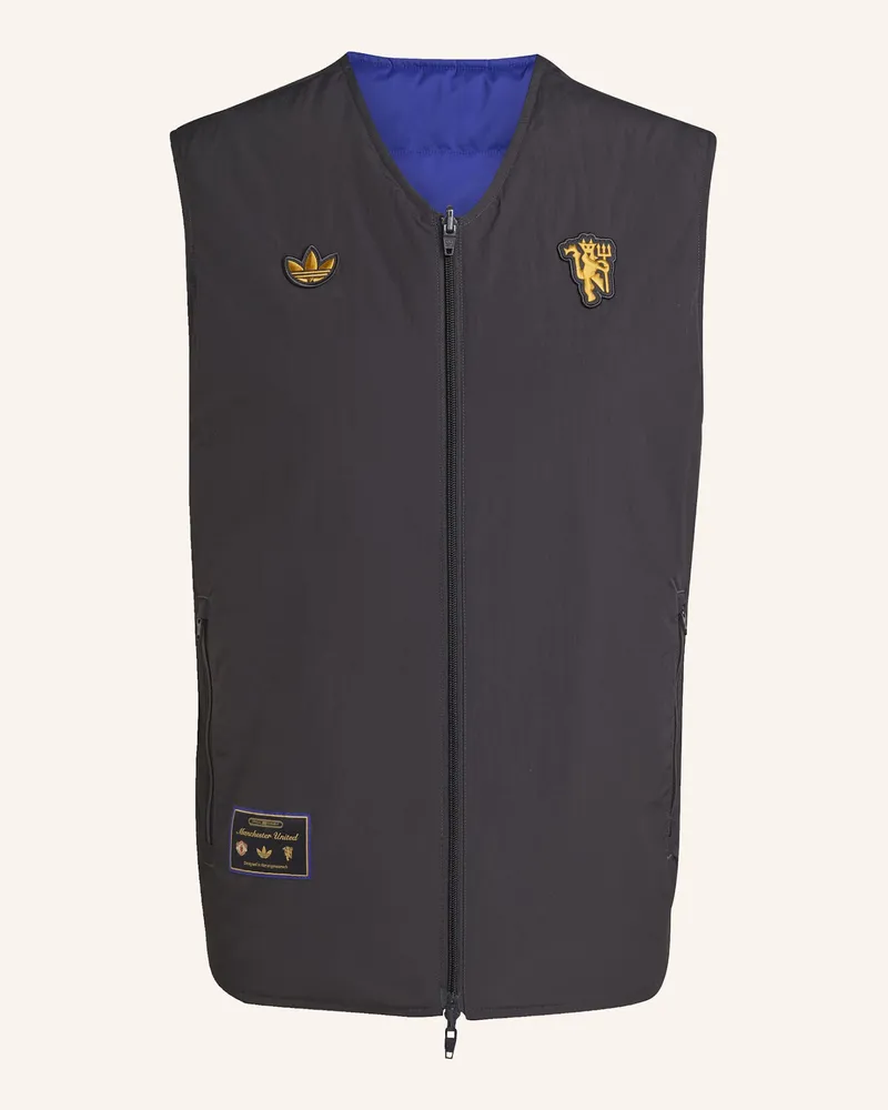 adidas MANCHESTER UNITED TERRACE ICONS WESTE Schwarz