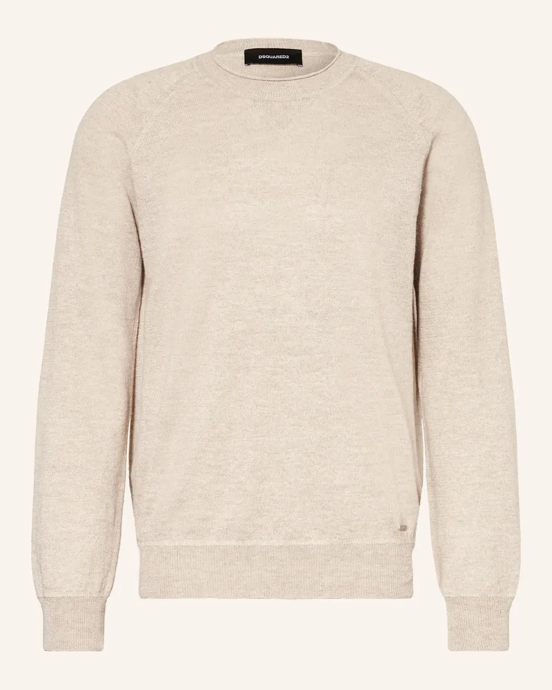 Dsquared2 Pullover Mit Leinen beige Beige