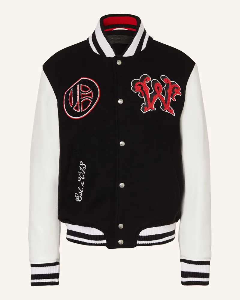 OFF-WHITE College-Jacke Schwarz