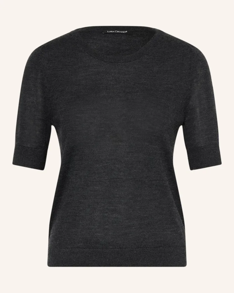 Luisa Cerano Strickshirt grau Dunkelgrau