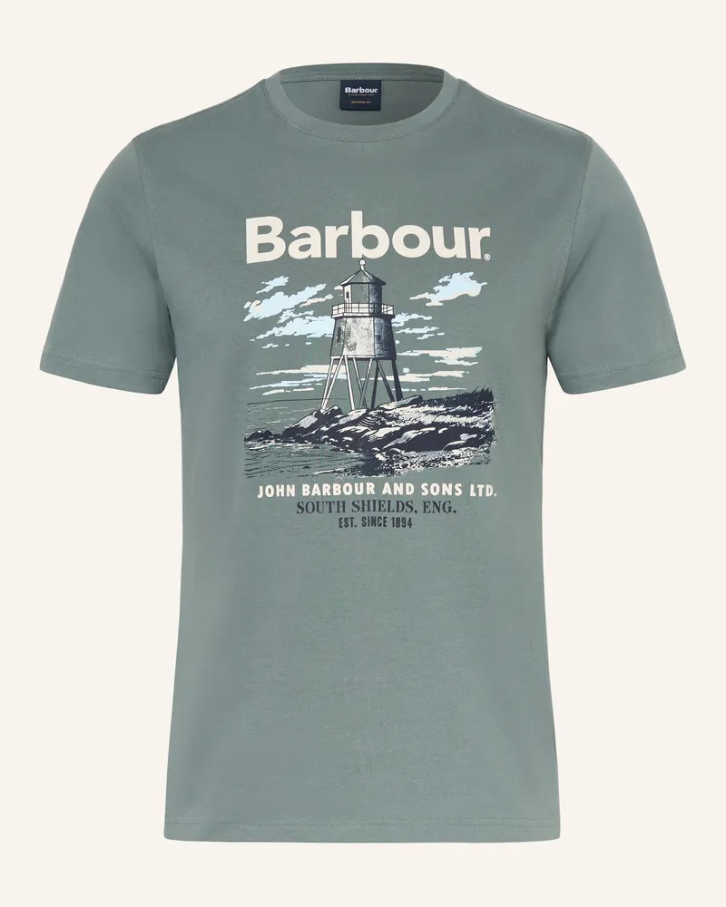Barbour T-Shirt Harbourside gruen Oliv