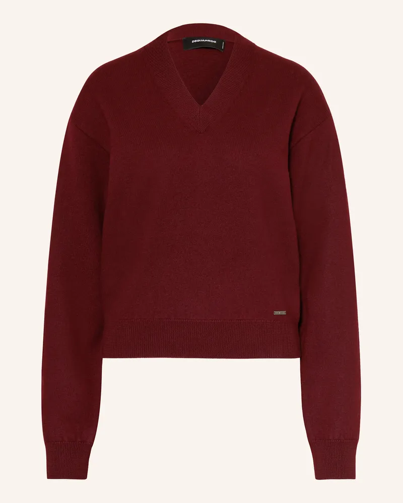 Dsquared2 Pullover rot Dunkelrot