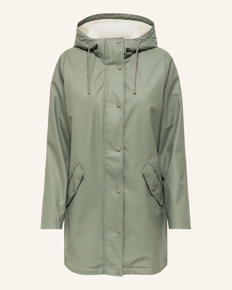 only Regenmantel Khaki